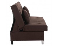 Rozkladacia pohovka s úložným priestorom Alada - hnedá