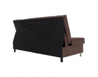 Rozkladacia pohovka s úložným priestorom Alada - hnedá