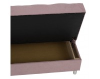 Rozkladacia pohovka s úložným priestorom Alada - ružová