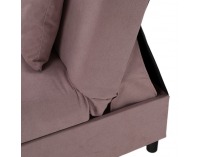 Rozkladacia pohovka s úložným priestorom Alada - ružová