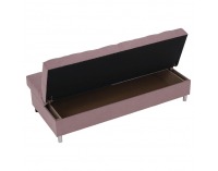 Rozkladacia pohovka s úložným priestorom Alada - ružová