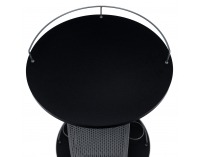 Servírovací stolík na kolieskach Aladar New - čierna / strieborná