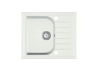 Granitový kuchynský drez Alaros 58,5x49 cm - biela