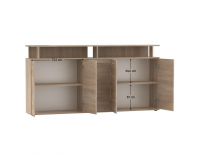 Štvordverová komoda so zásuvkami Albi - dub sonoma