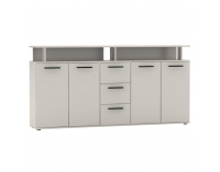 Štvordverová komoda so zásuvkami Albi - kašmír