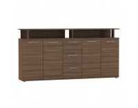 Štvordverová komoda so zásuvkami Albi - orech tabacco