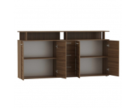 Štvordverová komoda so zásuvkami Albi - orech tabacco