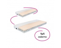 Obojstranný penový matrac (2 ks) Albo Lux 2 New 90x200 cm - biela