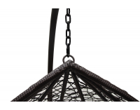 Závesné hojdacie kreslo Alcamo L - hnedá / béžová