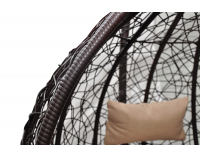 Závesné hojdacie kreslo Alcamo L - hnedá / béžová