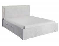 Posteľový rám s úložným priestorom Alden 160x200 cm - sivý betón