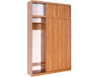 Šatníková skriňa so zrkadlom Aleksander 2 7D - jelša