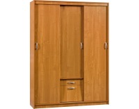 Šatníková skriňa s posuvnými dverami Aleksander 4 4D - jelša