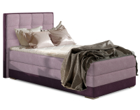 Čalúnená jednolôžková posteľ Alessandra 90 L - ružová / fialová