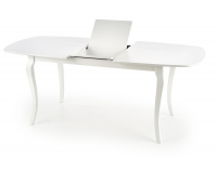 Rozkladací jedálenský stôl Alexander - biela