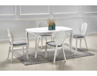 Rozkladací jedálenský stôl Alexander - biela