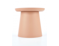 Okrúhly príručný stolík Alexis - ružová