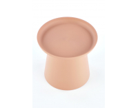 Okrúhly príručný stolík Alexis - ružová