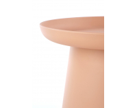 Okrúhly príručný stolík Alexis - ružová