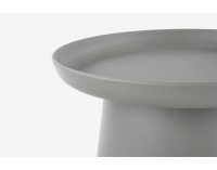 Okrúhly príručný stolík Alexis - sivá