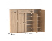 Botník (skrinka na topánky) Alexis - dub artisan