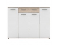 Botník (skrinka na topánky) Alexis - dub sonoma / biela