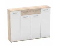 Botník (skrinka na topánky) Alexis - dub sonoma / biela