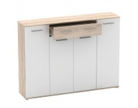 Botník (skrinka na topánky) Alexis - dub sonoma / biela