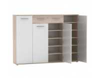 Botník (skrinka na topánky) Alexis - dub sonoma / biela