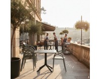 Stohovateľná stolička Alfio - sivá