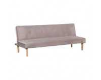 Rozkladacia pohovka Alida - hnedosivá (taupe) / dub