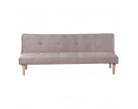 Rozkladacia pohovka Alida - hnedosivá (taupe) / dub