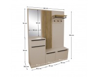 Predsieň Aliva V1 - kašmír matná / dub artisan