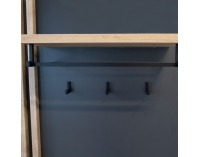 Predsieň Aliva V2 - antracit extra vysoký lesk HG / dub artisan