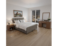Boxspringová manželská posteľ Alma 160x200 cm - hnedosivá (taupe)