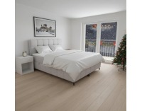 Boxspringová manželská posteľ Alma 180x200 cm - svetlosivá