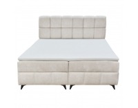 Boxspringová manželská posteľ Alma 200x200 cm - béžová