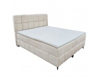 Boxspringová manželská posteľ Alma 200x200 cm - béžová