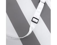 Vankúš na záhradné kreslo Almede - biela / sivá