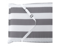 Vankúš na záhradné kreslo Almede - biela / sivá