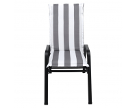 Vankúš na záhradné kreslo Almede - biela / sivá