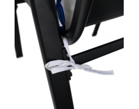 Vankúš na záhradné kreslo Almede - biela / tmavomodrá