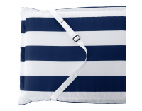 Vankúš na záhradné kreslo Almede - biela / tmavomodrá