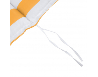 Vankúš na záhradné kreslo Almede - biela / žltá