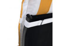 Vankúš na záhradné kreslo Almede - biela / žltá