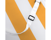 Vankúš na záhradné kreslo Almede - biela / žltá