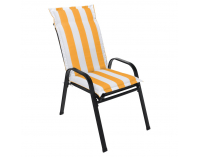 Vankúš na záhradné kreslo Almede - biela / žltá