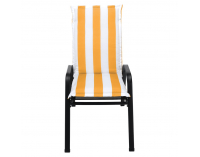 Vankúš na záhradné kreslo Almede - biela / žltá