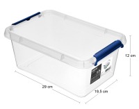 Plastový úložný box Alpino 4,5 l - priehľadná