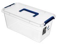 Plastový úložný box Alpino 8 l - priehľadná